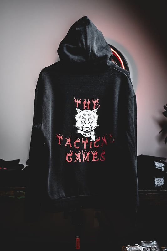 TTG Wolf Hoodie, Black