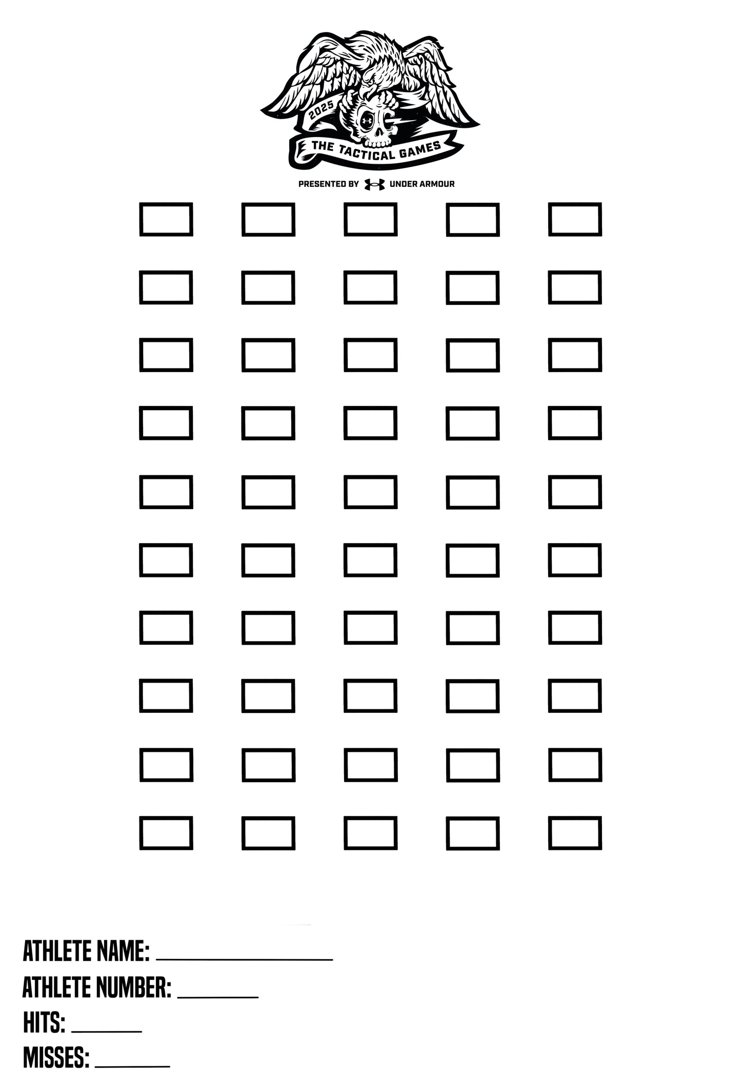 TTG 2025 Targets - 10 Pack of Targets