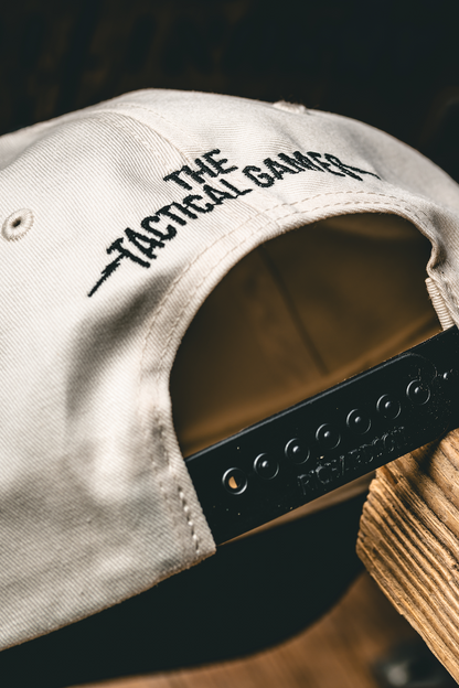 TTG Cream/Black Embroidered Snapback Hat