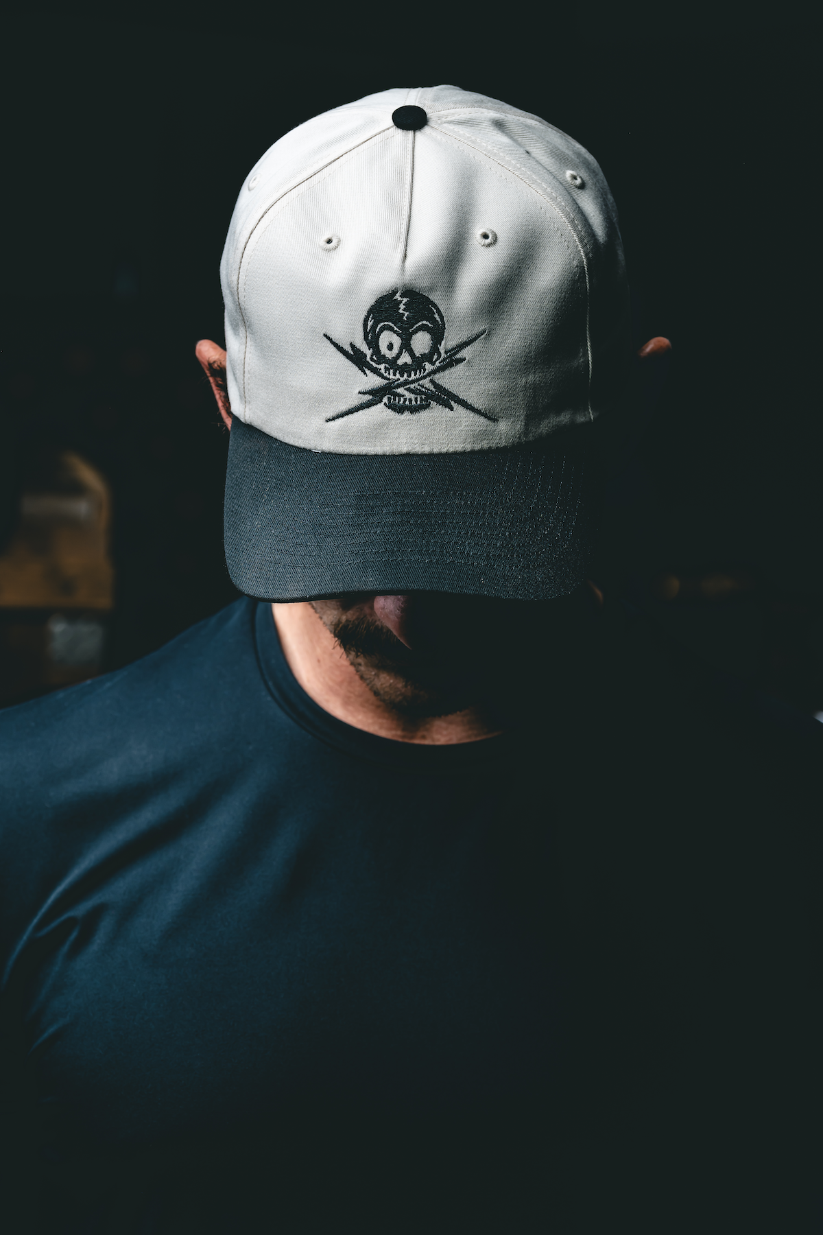TTG Cream/Black Embroidered Snapback Hat