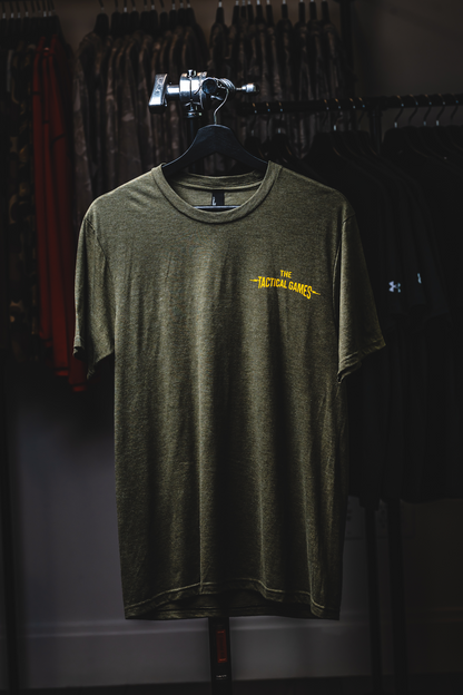 TTG Lightening Bolt Skull Tee - Military Green