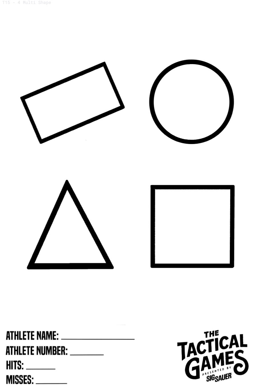 TTG 2026 Targets - 5 Pack of Targets