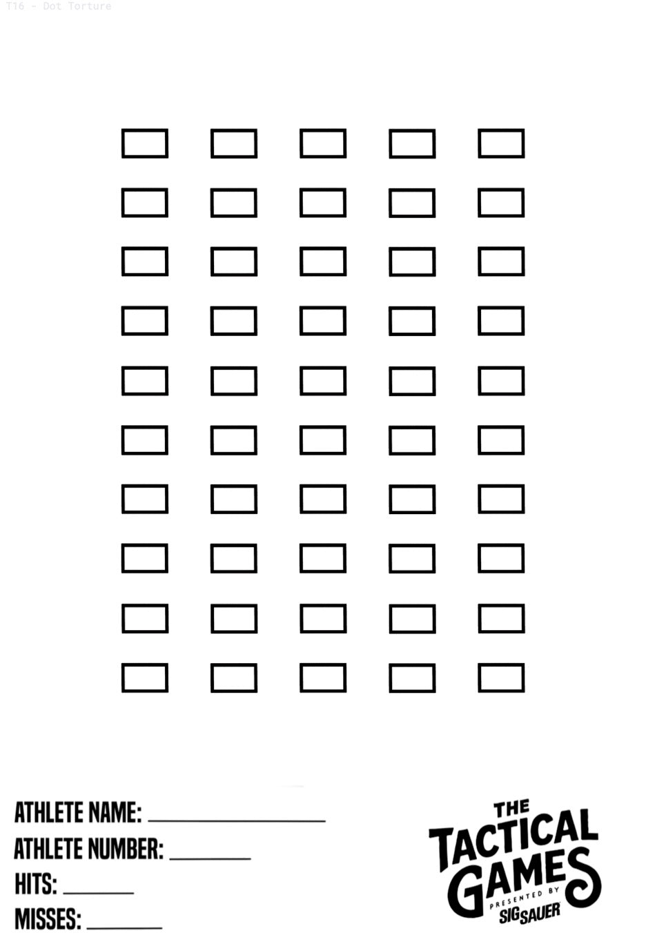 TTG 2026 Targets - 5 Pack of Targets