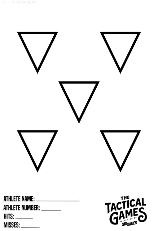 TTG 2026 Targets - 5 Pack of Targets