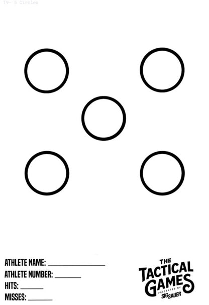 TTG 2026 Targets - 5 Pack of Targets