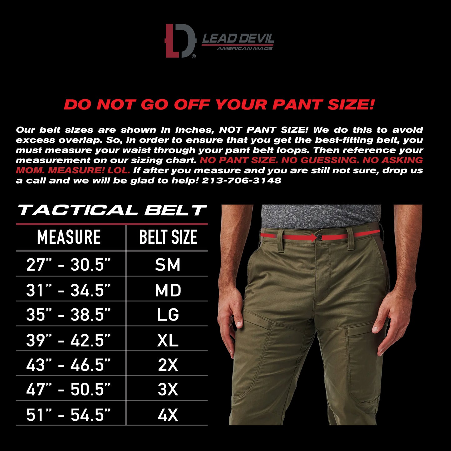 Lead Devil USA Tactical Belt (Inner & Outer Belt)