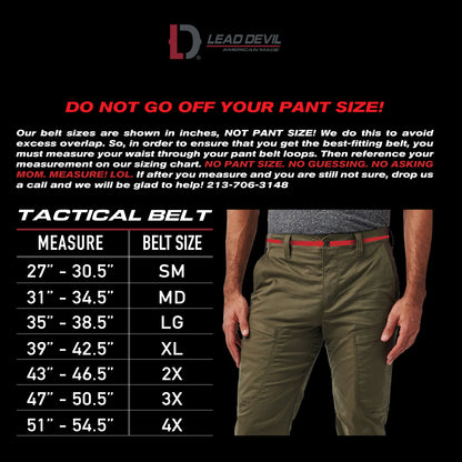 Lead Devil USA Tactical Belt (Inner & Outer Belt)